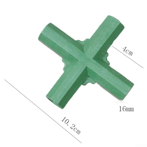 Durable 16mm Plastic Greenhouse Frame Connectors For DIY Plant Supports And Climbing Trellis Fittings Cross 4 Way Junctions For Easy Install Outdoor Awnings And Garden Frames