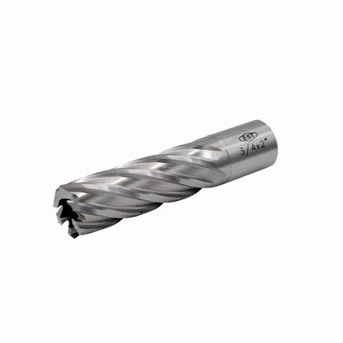 Pro Shop Ready M2AL High Speed Steel Annular Cutter With 3/4 Inch Weldon Shank For Magnetic Drill Press Two Inch Depth Of Cut