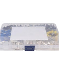 Huge 390 Piece Wire Ferrules Kit With Crimping Tool For AWG 2 To 16 Terminals Perfect For Wiring Jobs And Electrician Repairs Without The Brand Name, plastic organizer