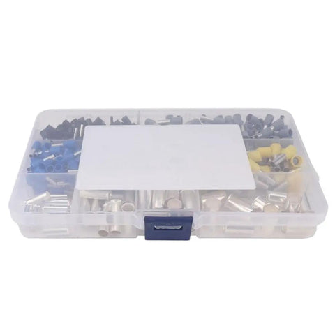 Huge 390 Piece Wire Ferrules Kit With Crimping Tool For AWG 2 To 16 Terminals Perfect For Wiring Jobs And Electrician Repairs Without The Brand Name, plastic organizer