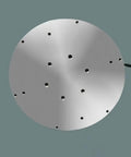 Front view of 300W Coreless Axial Flux Permanent Magnet Wind Turbine Generator With Ultra Low Starting Torque And Low RPM Start, metal disc shape.