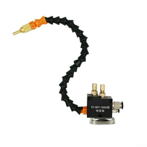 Heavy Duty 3 Liter Cnc Mist Coolant System For Machine Tool Lubrication Pump With Solenoid Valve and adjustable nozzle for precise misting.