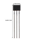 40pcs Hall Effect Sensor Kit for Industrial and Lab Use, Pro Grade Magnetic Detector with 99 Percent Accuracy, black 3-pin sensor 1.6cm