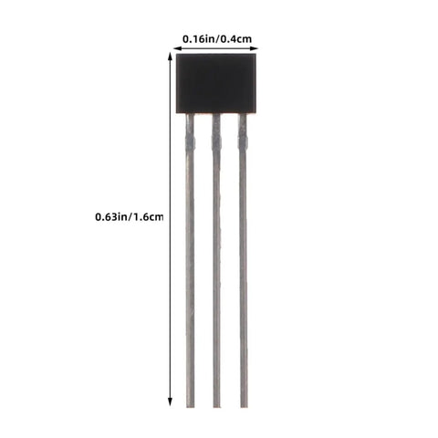 40pcs Hall Effect Sensor Kit for Industrial and Lab Use, Pro Grade Magnetic Detector with 99 Percent Accuracy, black 3-pin sensor 1.6cm