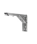 Two Pieces Adjustable Wall Mounted Triangle Folding Bracket Set For Shelves And Benches Heavy Duty Silver 8 10 12 14 Inch