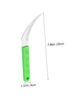 8 Piece Weeding Sickle For Gardening Portable Grass Cutter with ergonomic green handle and rustproof serrated blade, 20x4 cm