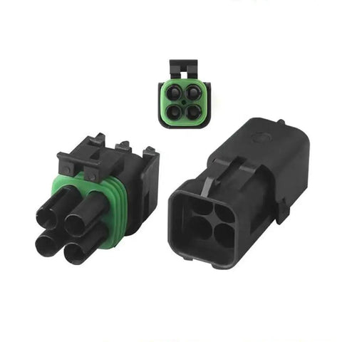 Top Quality 4 Pin Weatherpack Connector Kit With Male And Female Terminals For Automotive Wiring Repairs Featuring Durable 16 AWG Wire Cables