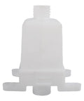 White oil storage tank reservoir for outdoor power equipment replacement, compatible with MIU802053Z525E, shown in upright position