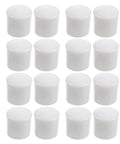 16 Pieces Premium Rubber Door Stop Tips Replacement Bumpers for Wall and Floor Protection Universal Size White Door Stopper End Caps