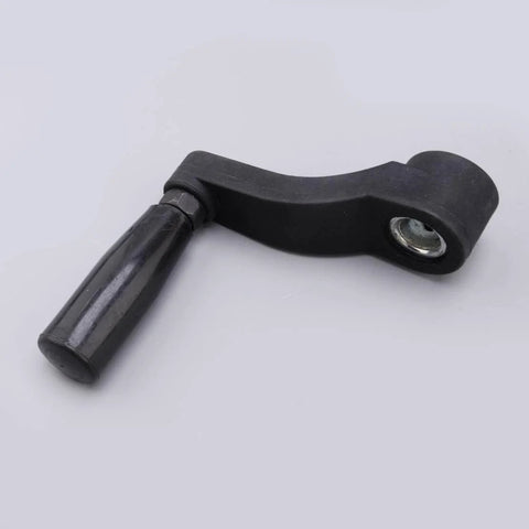 Drill Press Table Crank Handle With 12mm Bore for most 12mm drill press shafts, nylon and metal construction, ergonomic design.