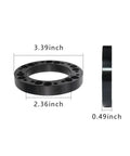 Heavy Duty 12mm Steering Wheel Hub Adapter And Wheel Spacer Blocks Built Tough From Corrosion Free Aluminum Alloy, 3.39 inch OD.