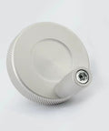 Knurled Aluminum Handwheel For Machine Tools 50Mm Outer Diameter Rocker Adjustment Handle 6Mm Aperture Lightweight Non Slip Grip Tool Control, front view