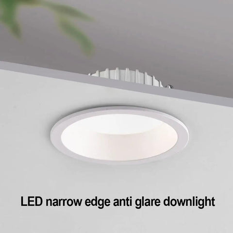 iumLeap 12 Pack Recessed LED Downlight - 3/4/5/6 Inch Anti-Glare Spotlights with Baffle Trim - 7W/12W/20W/30W White Ceiling Lighting for Bedroom, Kitchen, and More, 20w-White Light, narrow edge design