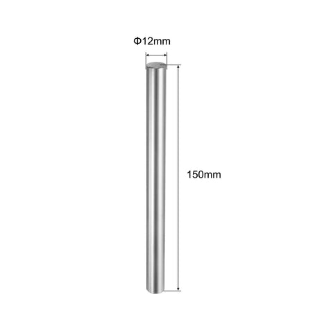 Two Pack 12mm X 150mm Linear Motion Rod Shaft Guide Built To Last Top Notch Hardened Chrome Plated Steel Rail For 3D Printer And CNC Machine