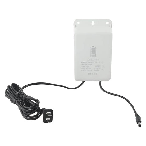 Mini Ups Battery Backup 12V 2A 6000mAh For Wifi Router Modem with white casing and power cable for reliable connectivity.