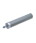 Heavy Duty Double Acting Pneumatic Cylinder Hella Smooth Action For Miniature Robots And Tight Factory Spaces With Knockout Linear Force And Super Easy Install Controls, metallic gray design.