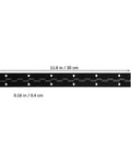 Heavy Duty Metal Piano Hinge Set With Screws For Wood Cabinet Doors And Pianos, Wear Resistant Black Iron Long Hinges, 11.79 By 1.18 By 0.31 Inches