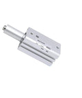 Top Tier Mkb16 Rotary Clamp Cylinder Pneumatic Component For Heavy Duty Air Actuators With Precision Grip And Quick Locking Action Perfect For Factory Automation Setup And Industrial Machining Jobs Today, silver metal construction, compact design.
