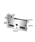 Pro Grade Wire EDM Vise With 5μm Precision, Stainless Steel Tooling Vise For CNC Wire Cut Machining, side view dimensions