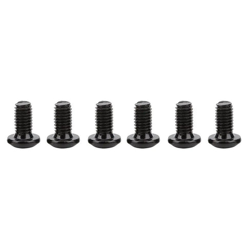 Mountain Bike Disc Brake Rotor And Pads 203mm Five Bolt Build With Stainless Steel Outer And Aluminum Inner For Hydraulic Mechanical Brakes Buttery Stopping Power For Gnarly Trail Riding. Set of six black bolts for mounting brake rotor.
