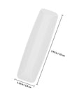 Top Grade No Hassle Self Adhesive Cabinet Handles Pair White Pp Drawer Knobs 3.93 in long, 1.10 in wide sleek design