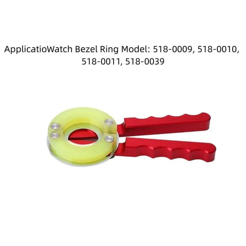 5 Piece Bezel Opener Tool Kit For Watches With Precision Gear Ring Opener And Elastic Rubber Band Safety showing bezel tool and rings