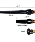 Back caps 57Y02, 57Y03, and 57Y04 for 14-Piece TIG Welding Torch Accessory Kit For Air Cooled And Water Cooled Torches 17 18 20 26 Series
