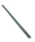 One Eighth Inch Square Key Stock Bar Set, Zn Coated Cold Drawn Steel, One Eighth By One Eighth By Twelve Inches, Pack Of Three angled view.