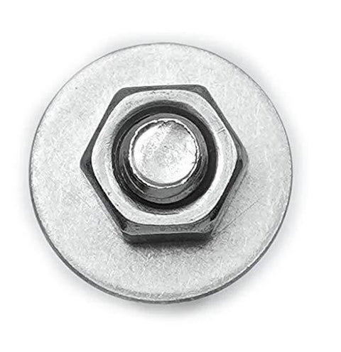 Top view of Three Eighths Inch Diameter By Three Inch Length Hex Sleeve Anchor Zinc Plated For Concrete Masonry Brick And Block