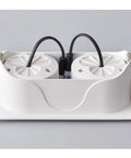 Slick Double Head LED Recessed Lighting Set Of 6 Retrofit Can Lights Adjustable COB Downlights wiring component detail.