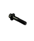 Black Titanium Split Rim Bolt M7x32mm for 3pc and 2pc wheels, visible thread and head design for performance cars.