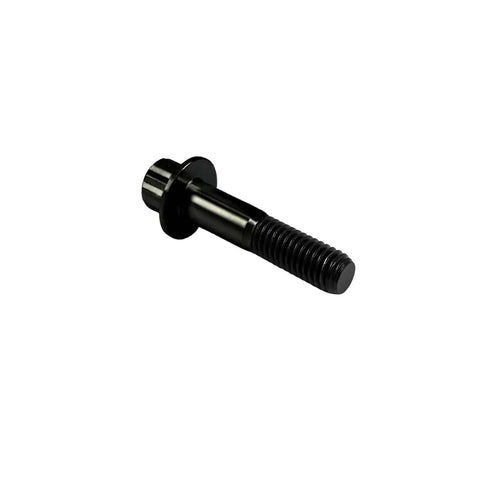 Black Titanium Split Rim Bolt M7x32mm for 3pc and 2pc wheels, visible thread and head design for performance cars.