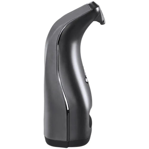 Side view of Launch Pro Ball Data Launch Monitor For Indoor And Outdoor Golf with a sleek black curved design.