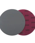 25 Pack Premium 5 Inch Hook Loop Sandpaper Discs Wet Dry Grit Levels 1000 To 5000 Silicone Carbide showing grit 2000 pads.