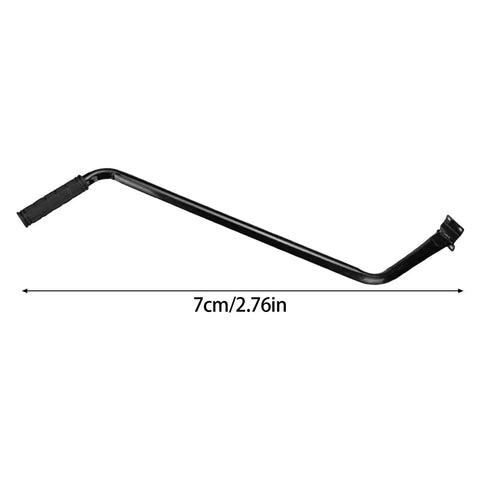Black Metal Bicycle Training Handle, Nonslip Kiddo Friendly Bicycle Training Handle With Secure Mounting System, 7cm Width
