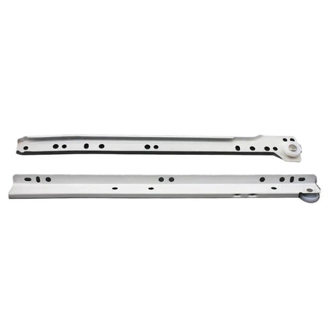 Heavy Duty Drawer Slides With Full Extension And Ball Bearing Rails For Cabinets Kitchen And Office Desks Pro Grade Smooth Steel Drawer Track Pair In 16 Inch Length 40 Cm displayed flat