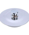 Bathtub Stopper for 40-45mm Holes Flat Cover Stainless Steel with a polished surface, designed to fit smoothly in a drain.