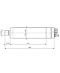 Heavy Duty High Speed Water Cooled Spindle Rock Solid For Metal And Non Metal Polishing CNC Routers technical drawing