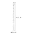 Metal Beehive Frame Spacers 24 Piece 4 Set Beehive Box Spacing Tool For Beekeeping Equipment shown with dimensions 37cm x 2.4cm.