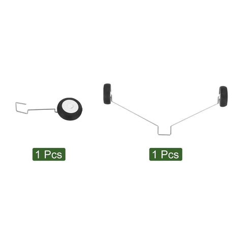 RC Airplane Landing Gear Wheels Set For Toys And DIY RC Aircraft, 46mm front and 105mm rear wheels, spare parts for jets
