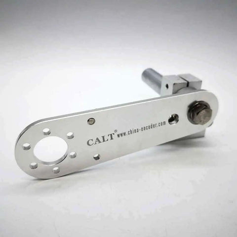 140mm T Shaped Aluminum Alloy Encoder Bracket With Spring Holder Base Aperture For Secure Mount 20mm Hole And 80mm Circular Rod