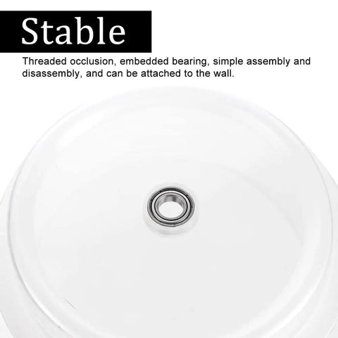 Close-up of 125mm Hole Saw Dust Bowl Rubber Dust Cover Collector showing embedded bearing for stability and mess-free use.