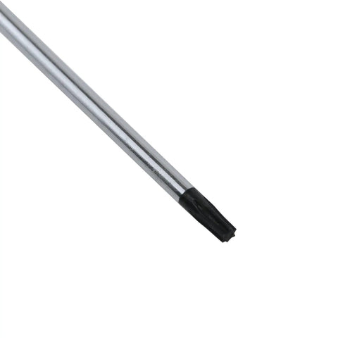 Close-up of Perforated Manual T10 Torx Tamper Proof Security Screwdriver with 3mm bit and 75mm shaft