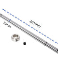 T Rex 600 DFC 4 Blade Flybarless Rotor Head Kit For Trex 600 RC Helicopter Replacement Part featuring a CNC machined shaft 201mm.