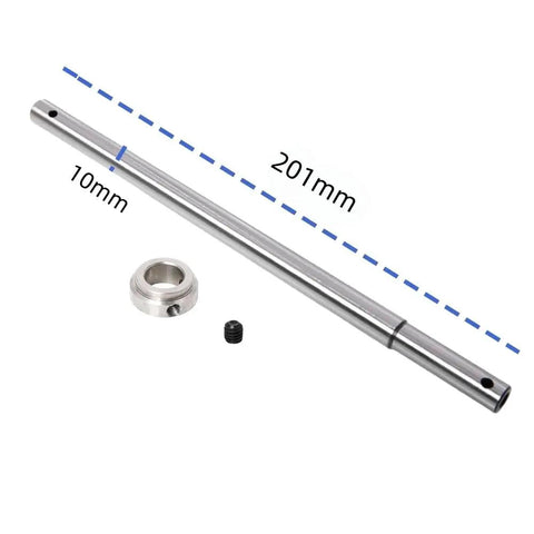 T Rex 600 DFC 4 Blade Flybarless Rotor Head Kit For Trex 600 RC Helicopter Replacement Part featuring a CNC machined shaft 201mm.
