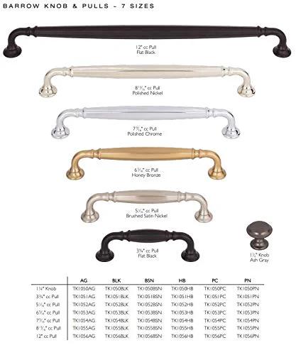 Top Knobs Grace Collection Barrow Pull 7-9/16 Inch Honey Bronze Cabinet Hardware For Kitchen Cabinets Drawers Doors Dresser