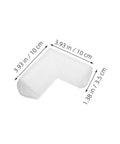 Thickened Foam Corner Protectors For Picture Frames And Mirrors, Adjustable L Shaped Cushions To Cushion And Protect shown with dimensions