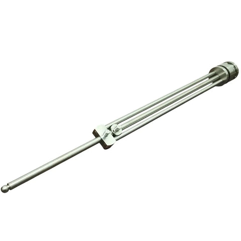 Heavy Duty Industrial Grade Donut Plunger Replacement Part For Krinkle And Mochi Bakery Machines Built Like A Tank For Bustling Commercial Kitchens Knock It Out Of The Park Every Shift, silver alloy, industrial plunger design.