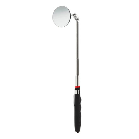 2-Pack Inspection Mirror Tools With 2-Inch Round Heads And 24.5-Inch Telescoping Handles For Auto, HVAC, And Weld Inspections