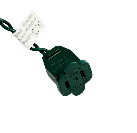 Green connector for Make Your Holiday Lit With A 35 Count Clear Extra Bright Mini Christmas Lights Set, Eight And A Half Foot Length